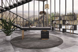 Maze Elm Grey & Gold Bookcase