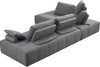 Edgar Modern Grey Fabric Modular Sectional Sofa