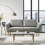 Benham Modern Grey Fabric Sofa