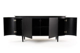 Miami Modern Black Oak Buffet