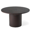 Miami Modern Brown Round Dining Table with Extension