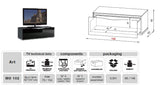 MO-USA3 Modena Modern Black TV Entertainment System Made In Italy