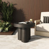 Bruni Modern Black Concrete End Table