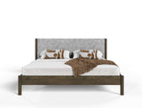 Carolina Modern Grey Fabric + Wenge Bedroom Set