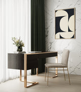 Modern Fauna Wenge and Rosegold Desk