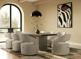 Renzo Modern Oak & Concrete 79" Dining Table