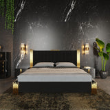 Token Modern Black & Gold Bedroom Set