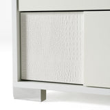 Monza Italian Modern White Nightstand