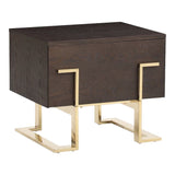 Moontide Glam Beige Velvet and Brushed Brass 4-Piece Bedroom Set