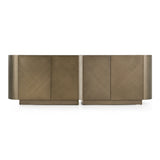 Moorgate Modern Travertine Ceramic + Bronze Buffet