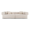 Moreno Modern Ivory Beige Fabric 4-Seater Sofa