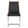 Morgan Modern Black & Walnut Dining Chair (Set of 2)