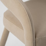 Mundra Modern Beige Fabric Dining Chair