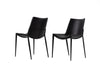  Mielcasa | Black Modrest Murray Modern Black Vegan Leather Dining Chair (Set of 2) | SKU VGHR-3634-BLK | MPN: 82437Z | Free Delivery & Free Return