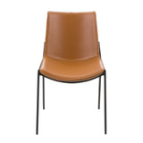 Murray Modern Camel Vegan Leather Dining Chair (Set of 2)