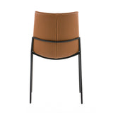 Murray Modern Camel Vegan Leather Dining Chair (Set of 2)
