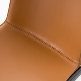 Murray Modern Camel Vegan Leather Dining Chair (Set of 2)
