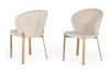  Mielcasa | Beige Modrest Nadia Modern Beige Velvet & Rosegold Dining Chair (Set of 2) | SKU VGVCB209-BEI | MPN: 77366Z | Free Delivery & Free Return