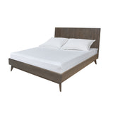 Novak Modern Dark Oak Bed