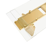 Nassim Glam Glass Extendable Dining Table