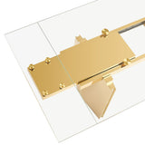 Nassim Glam Glass Extendable Dining Table