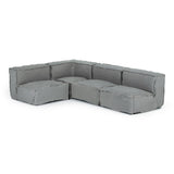 Navstar Contemporary Grey Fabric Modular Sectional Sofa