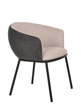 Nillie Modern Beige & Grey Dining Armchair