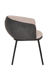 Nillie Modern Beige & Grey Dining Armchair