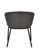 Nillie Modern Beige & Grey Dining Armchair