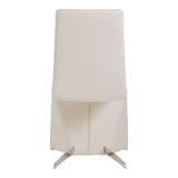 Nisse Contemporary White Leatherette Dining Chair (Set of 2)