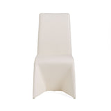 Nisse Contemporary White Leatherette Dining Chair (Set of 2)