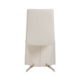Nisse Contemporary White Leatherette Dining Chair (Set of 2)