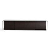 Noble Modern Ebony Lacquer TV Entertainment Center