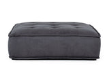 Nolden Waterproof Dark Grey Fabric Ottoman