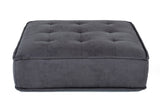 Nolden Waterproof Dark Grey Fabric Ottoman