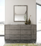 Nova Domus Asus Italian Modern Elm Grey Mirror