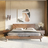 Soren Modern Walnut Bed