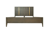  Mielcasa | Brown Modrest Oakley Mid Century Queen Size Dark Brown Bed | SKU VGWDLCY-QB05-USA-OA-BED-Q | MPN: 78745 | Free Delivery & Free Return