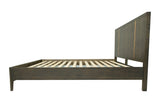 Oakley Mid-Century Queen Size Dark Brown Bed