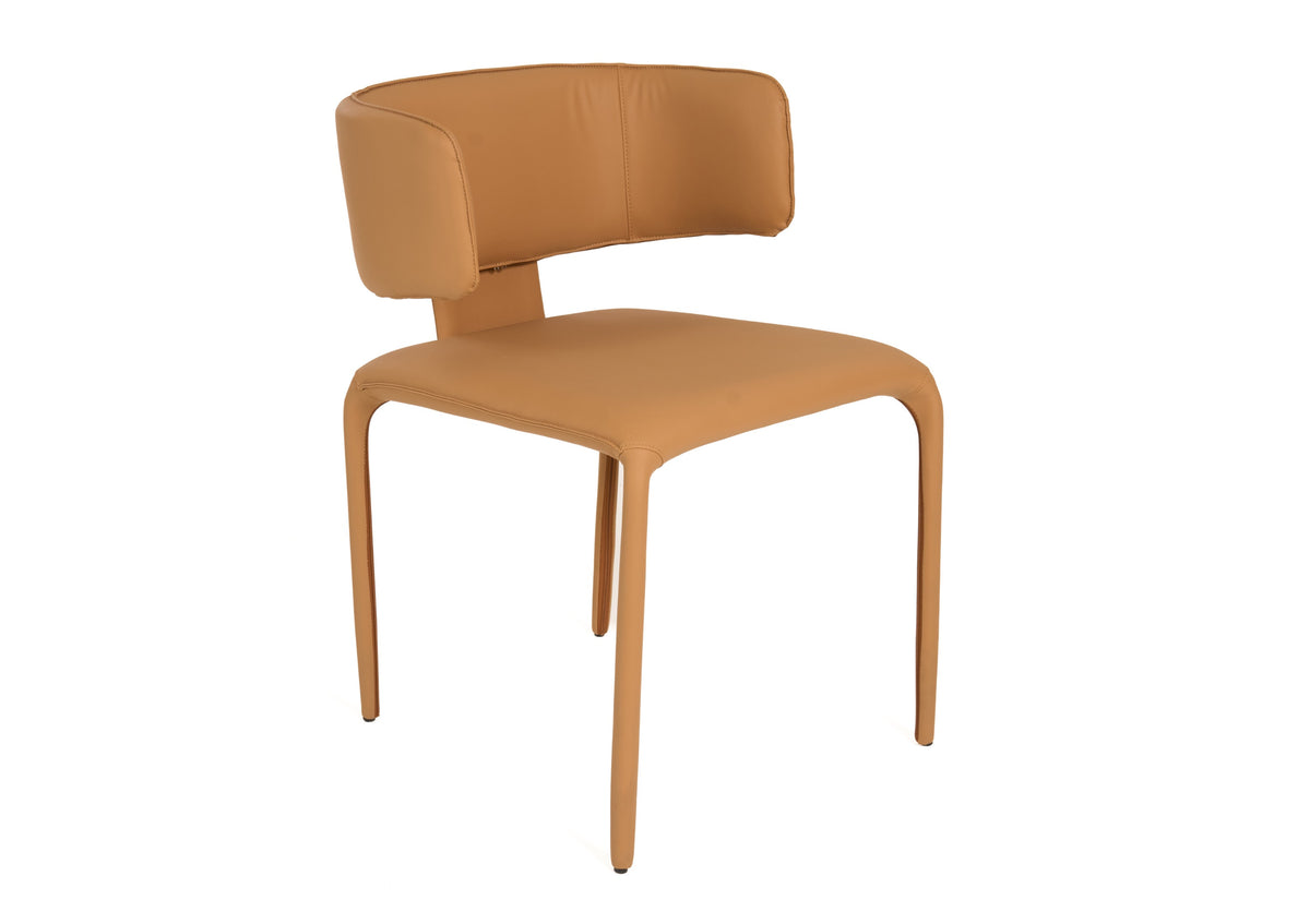 Odessa Modern Camel Vegan Leather Dining Chair