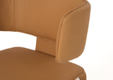 Odessa Modern Camel Vegan Leather Dining Chair