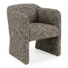 Oldford Modern Beige + Black Fabric Dining Chair