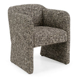 Oldford Modern Beige + Black Fabric Dining Chair