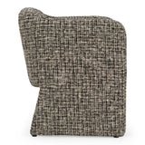 Oldford Modern Beige + Black Fabric Dining Chair