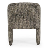 Oldford Modern Beige + Black Fabric Dining Chair