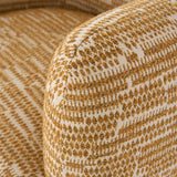 Optima Mid-Century Modern Orange Fabric Accent Chair