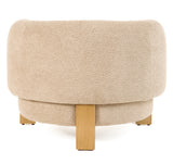 Optima Mid-Century Modern Taupe Fabric Accent Chair