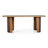 Orville Modern Live Edge Acacia Dining Table