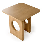 Oshana Modern White Oak End Table