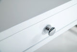 Ostrow White + Stainless Steel Desk